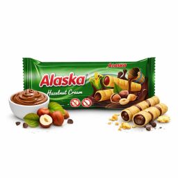 Kukuřičné trubičky Alaska lískooříškové 18g 